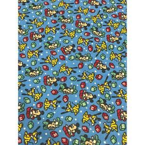 Disney Babies Blue Fabric Sheet, Bedsheet, Bright, Cartoon Characters